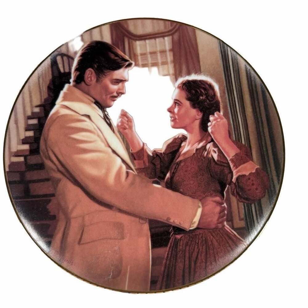 W.S. George Gone With the Wind Collector Plate Scarlett's Heart is with Tara